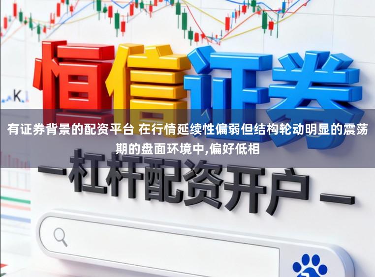 有证券背景的配资平台 在行情延续性偏弱但结构轮动明显的震荡期的盘面环境中,偏好低相