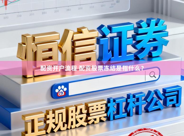 配资开户流程 配资股票冻结是指什么？